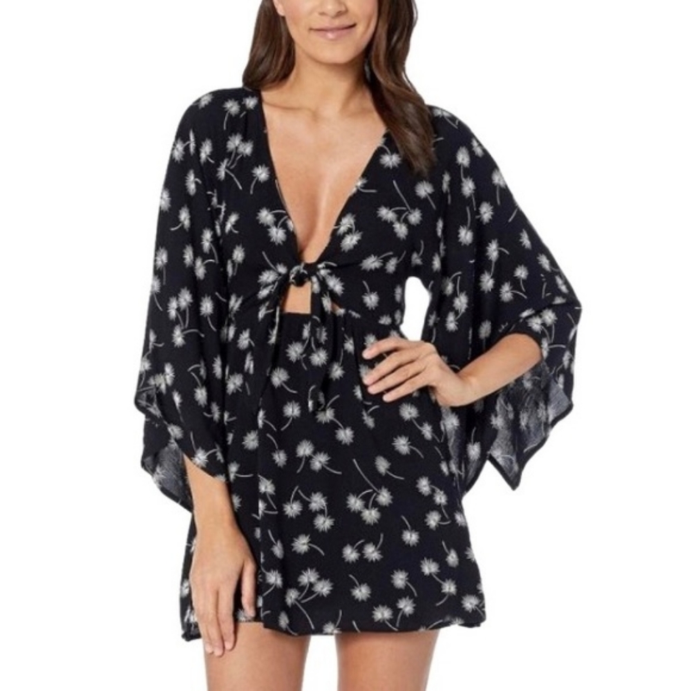 Amuse Society Clementina Dress Front Tie Closure L